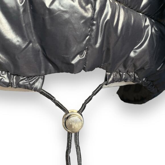 BCBGGeneration Black Hooded Packable Quilted Puffer Jacket Small Lightweight - Picture 4 of 11